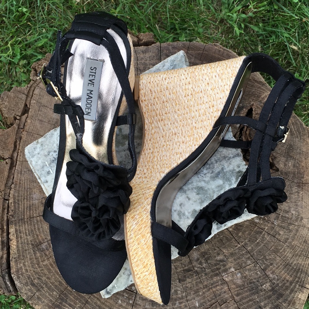 Wedges Steve Madden Satin strap wedges cruise summer